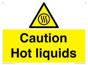 Caution hot liquids